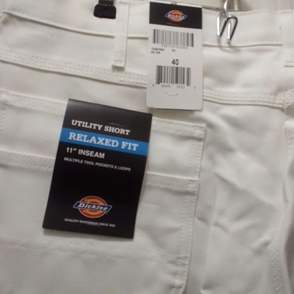 Men's White Shorts - Picture 2 of 3